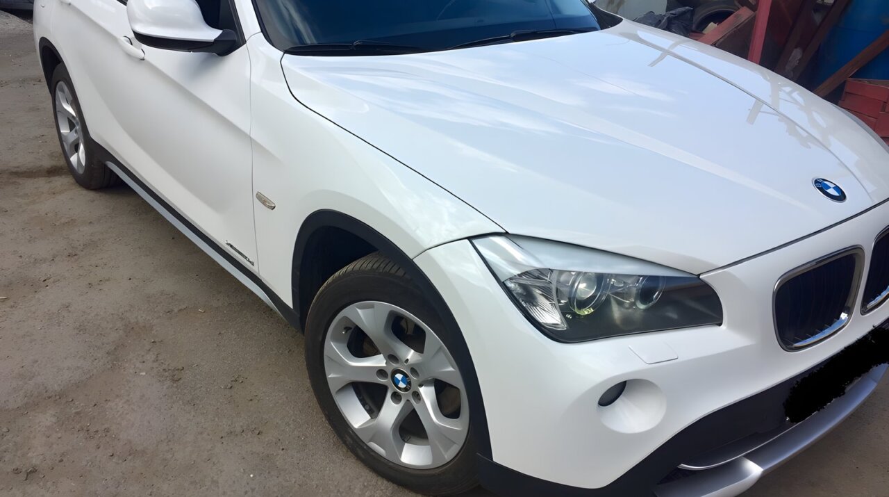 BMW X1: сварка пластика и покраска бампера — после
