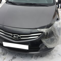 Hyundai Solaris: ремонт передней части после ДТП