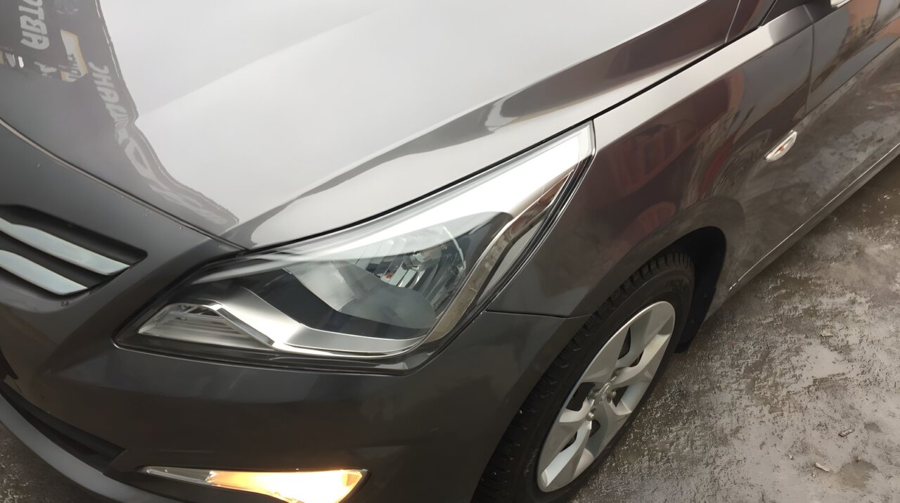 Hyundai Solaris: ремонт передней части после ДТП — после