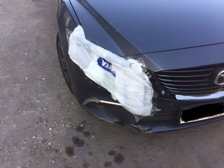 Mazda 6: ремонт и покраска передней части — до